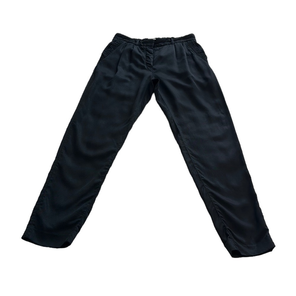 Aritiza Wilfred Black Lyocell Trouser Pants - Size 4